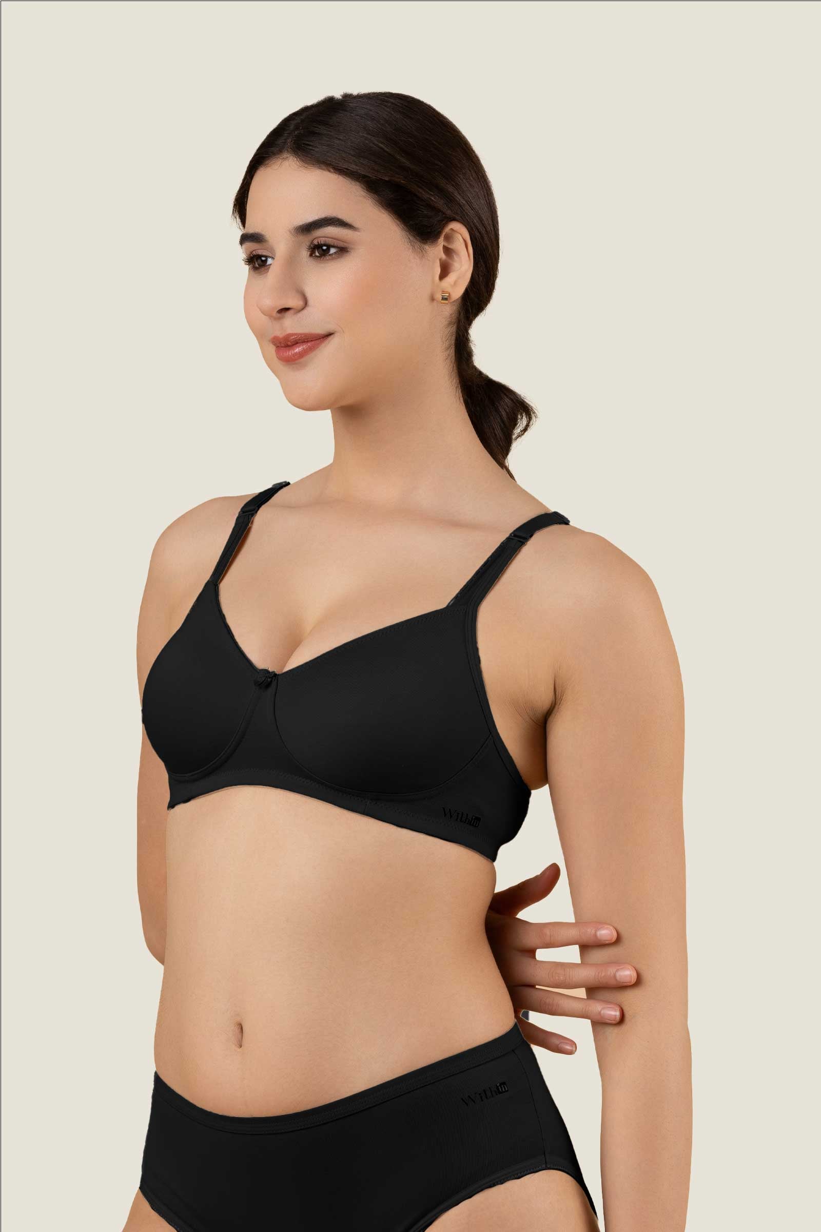 Curva T-shirt Bra Everyday Neutral Colours